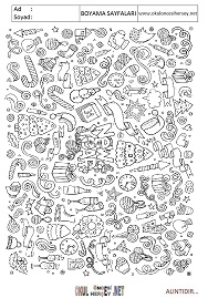 Doodle boyama sayfaları